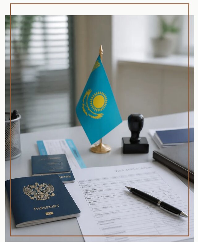 Оформление визы в Казахстан для поездки и работы в Искитиме